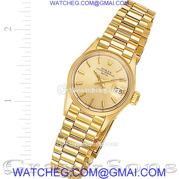 Rolex 6517 Date Automatic Female 18k yellow gold
