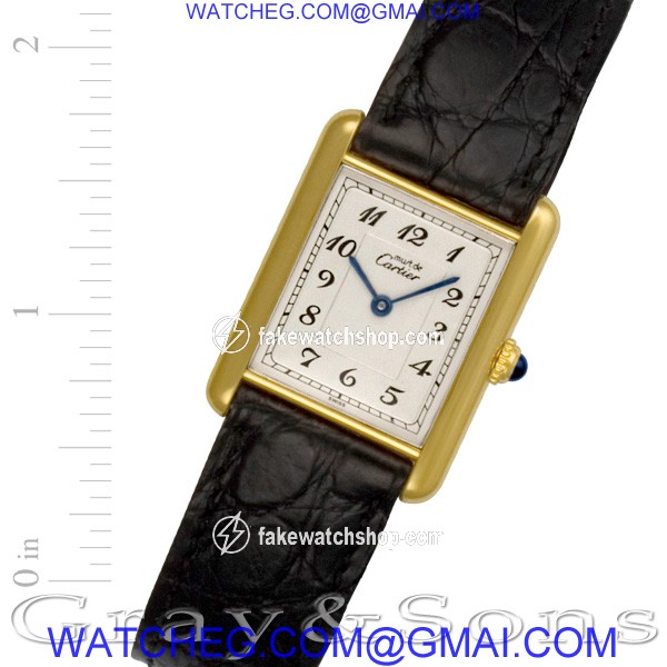 Cartier 22759 Tank Quartz Unisex Vermeil