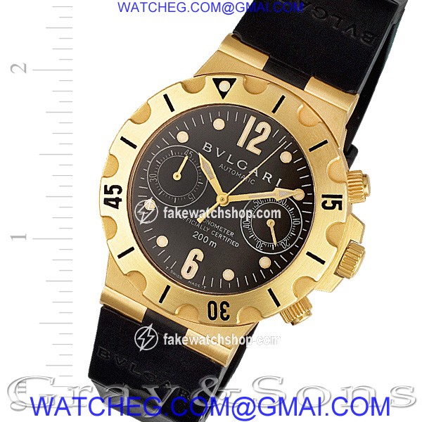 Bvlgari sc38g Scuba Automatic Male 18k yellow gold