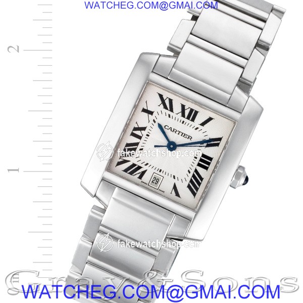 Cartier W51002Q3 Tank Francaise Automatic Male Stainless Steel