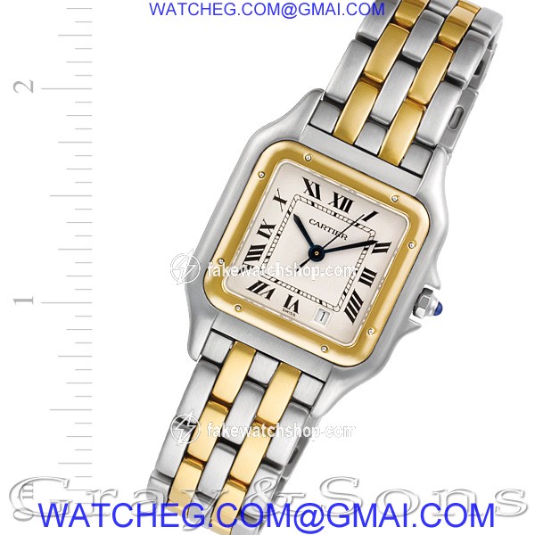 Cartier W25028B Panthere Quartz Male Stainless Steel