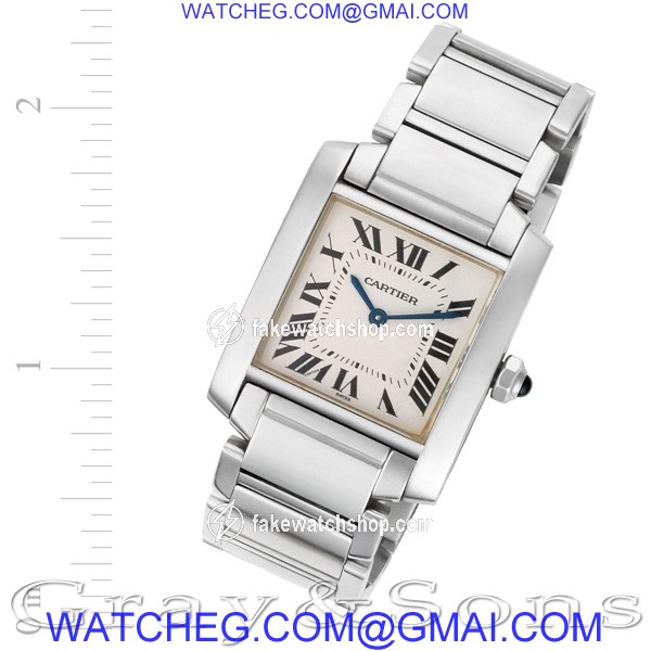 Cartier W51011Q3 Tank Francaise Quartz Unisex Stainless Steel