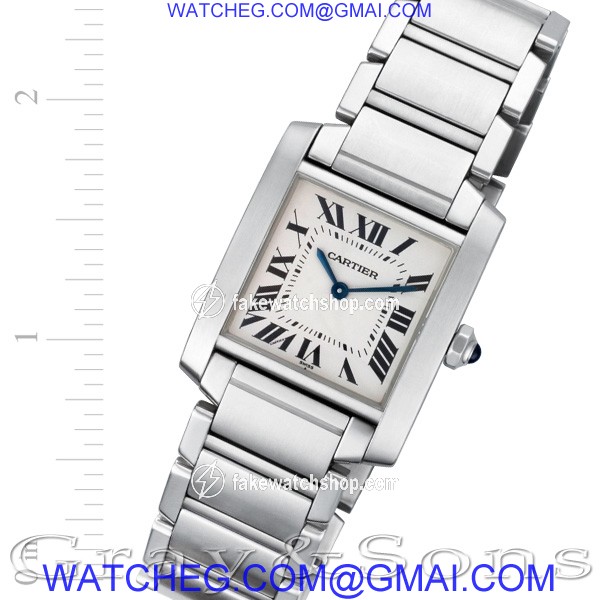 Cartier W51001Q3 Tank Francaise Quartz Unisex Stainless Steel