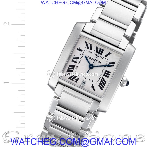 Cartier W51002Q3 Tank Francaise Automatic Male Stainless Steel