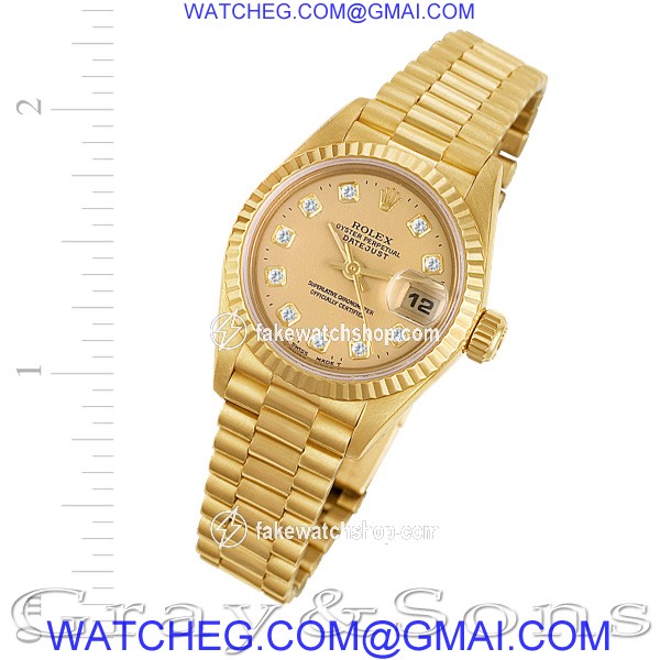 Rolex 69178 Datejust Automatic Female 18k yellow gold