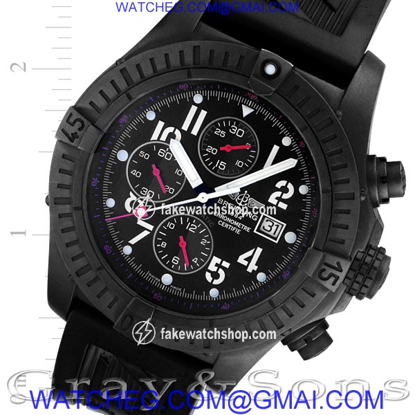 Breitling M1337010 Super Avenger Automatic Male Black PVD & Steel