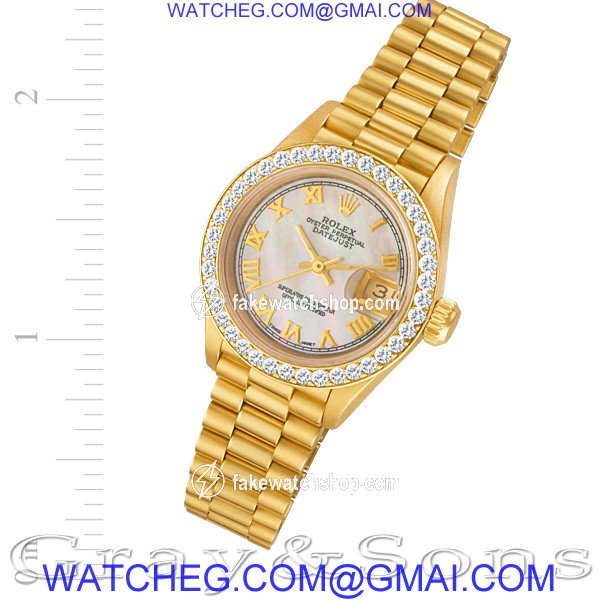 Rolex 69178 Datejust Automatic Female 18k yellow gold