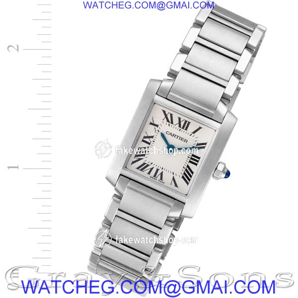 Cartier W51008Q3 Tank Francaise Quartz Female Stainless Steel