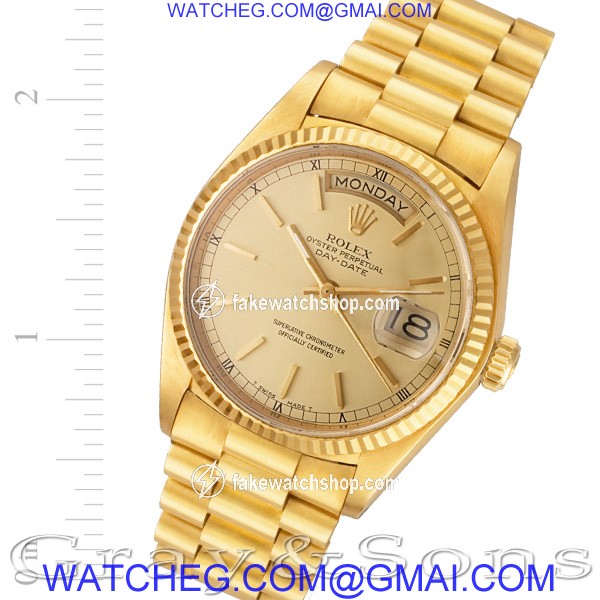Rolex 18038 Day-Date Automatic Male 18k yellow gold