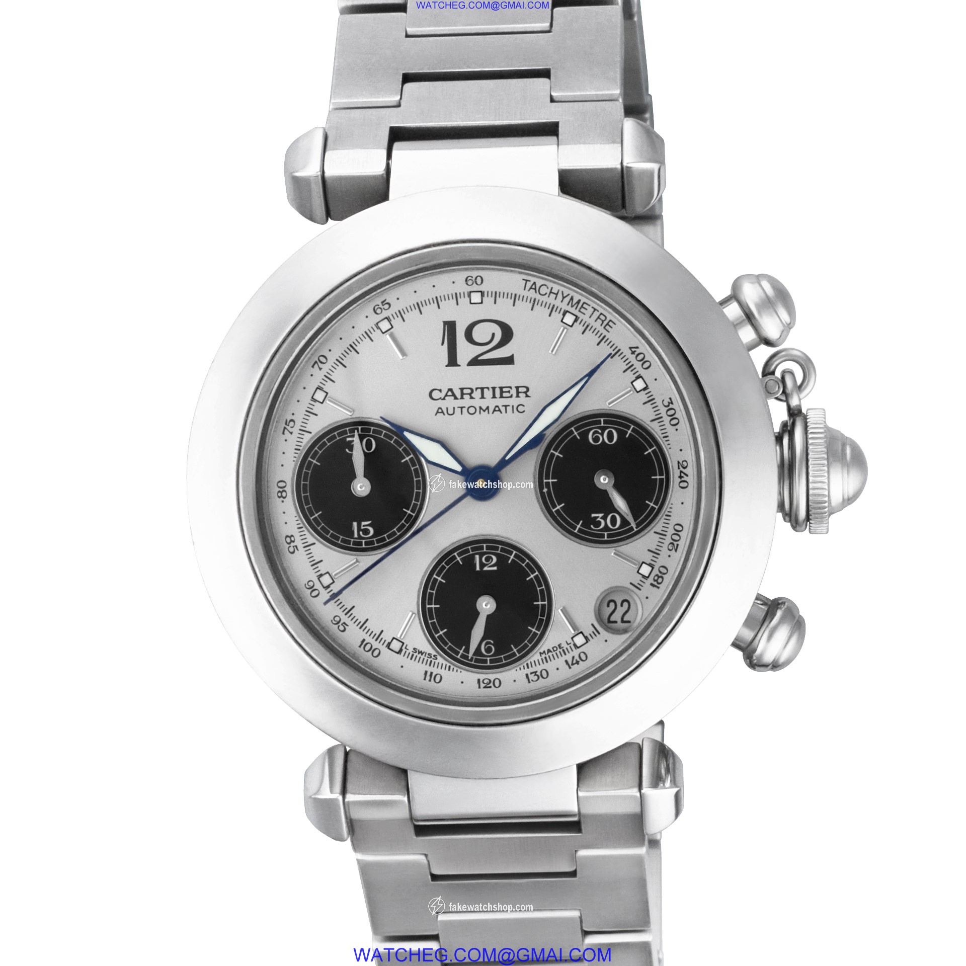 Cartier W31048M7 Pasha Automatic Unisex Stainless Steel