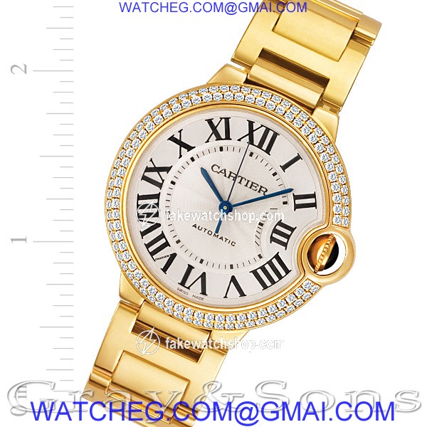 Cartier WE9005Z3 Ballon Bleu Automatic Unisex 18k yellow gold