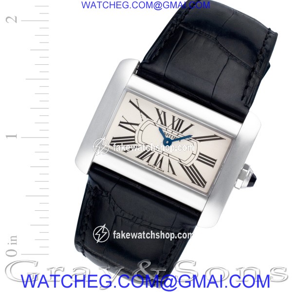 Cartier W6300255 Divan Quartz Female Stainless Steel