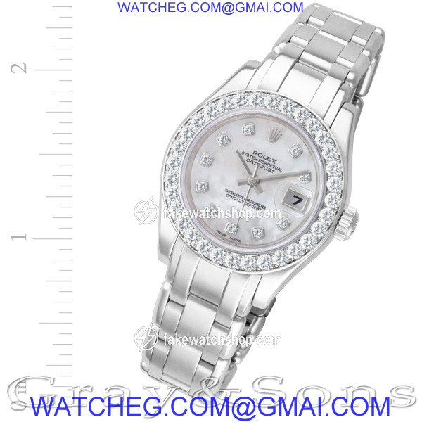 Rolex 80299 Pearlmaster Automatic Female 18k White Gold
