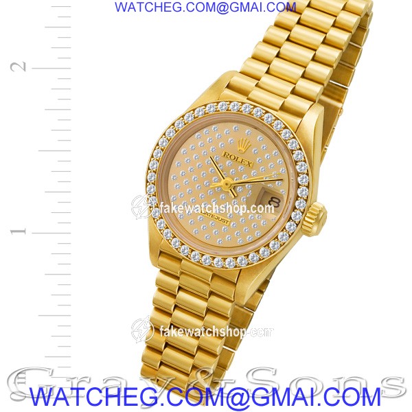 Rolex 69138 Datejust Automatic Female 18k yellow gold