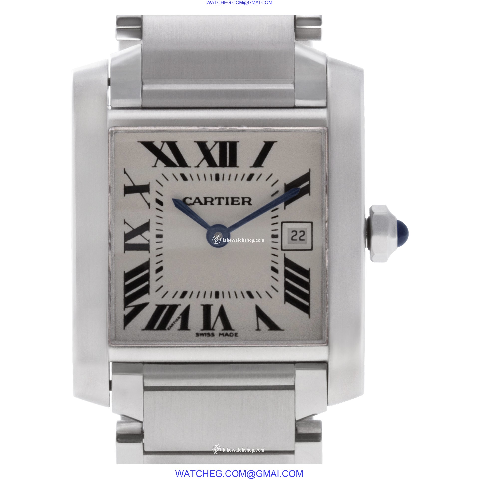 Cartier W51011Q3 Tank Francaise Quartz Unisex Stainless Steel