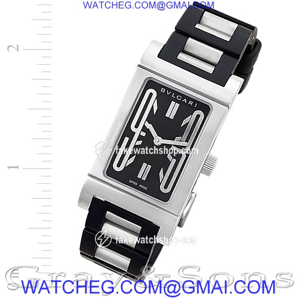 Bvlgari rt39s Rettangolo Quartz Female Stainless Steel