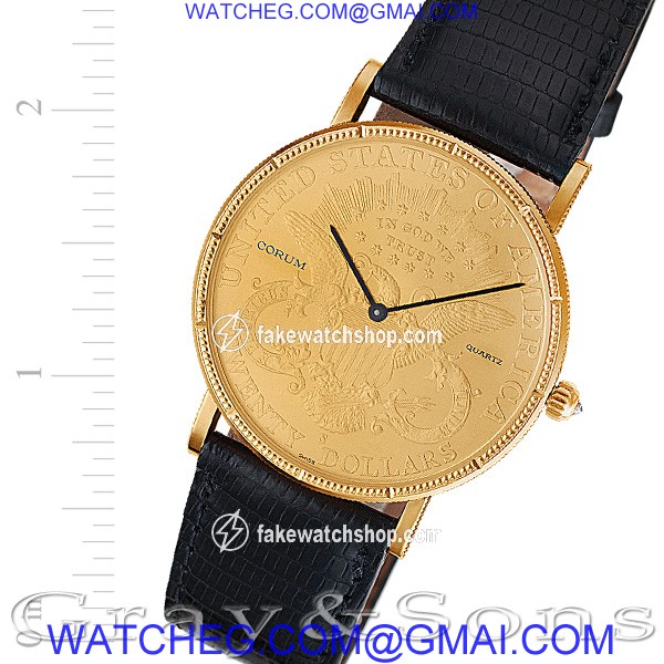 Corum Corum 2934 $20 Coin Quartz Male Gold