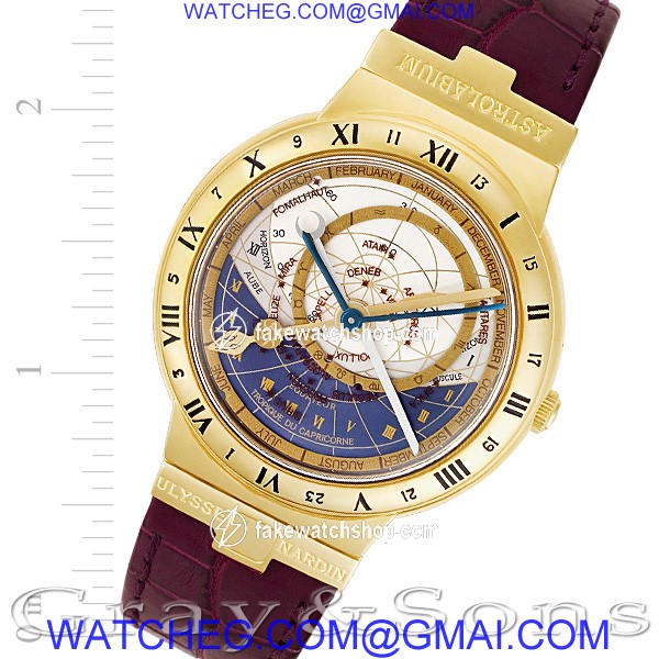 Ulysse Nardin 911-22 Astro Automatic Male 18k yellow gold