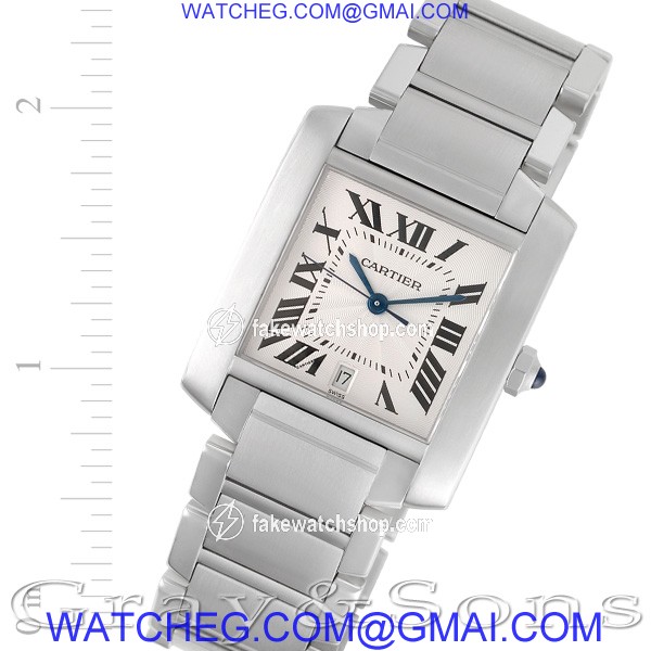 Cartier W51002Q3 Tank Francaise Automatic Male Stainless Steel
