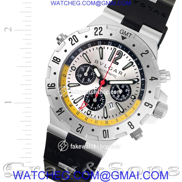 Bvlgari gmt40sfb Diagono Automatic Male Stainless Steel