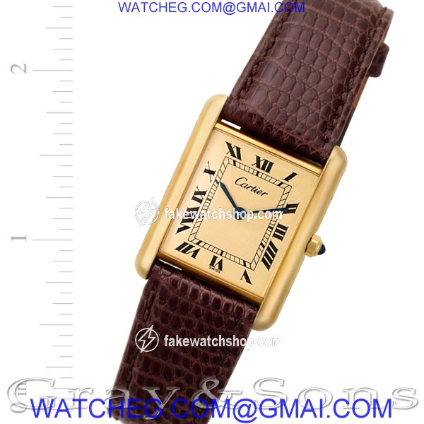 Cartier 88826 Tank Quartz Male Vermeil