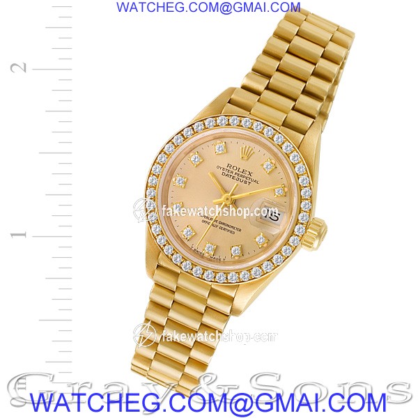 Rolex 69178 Datejust Automatic Female 18k yellow gold