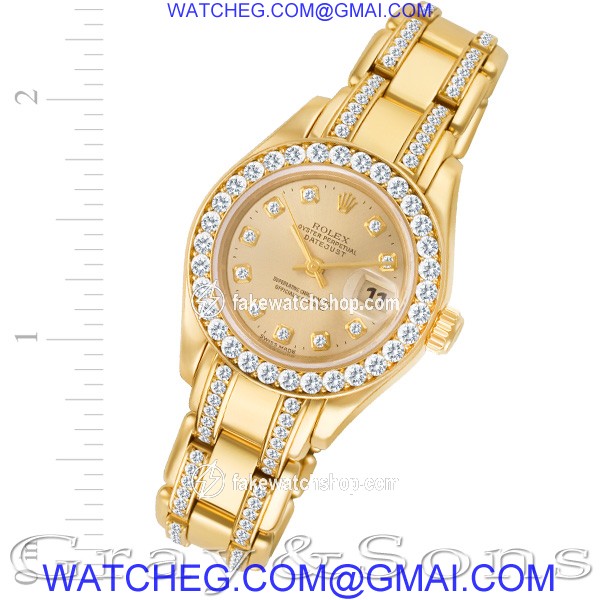 Rolex 69298 Pearlmaster Automatic Female 18k yellow gold