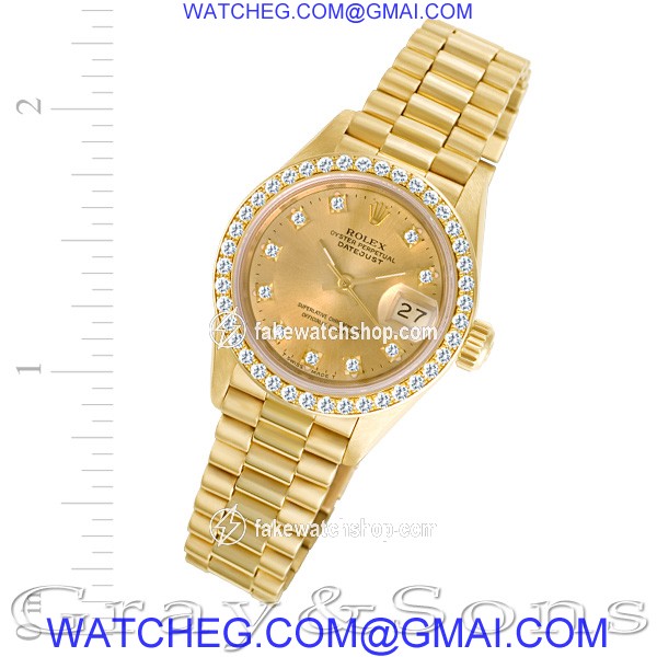 Rolex 69178 Datejust Automatic Female 18k yellow gold
