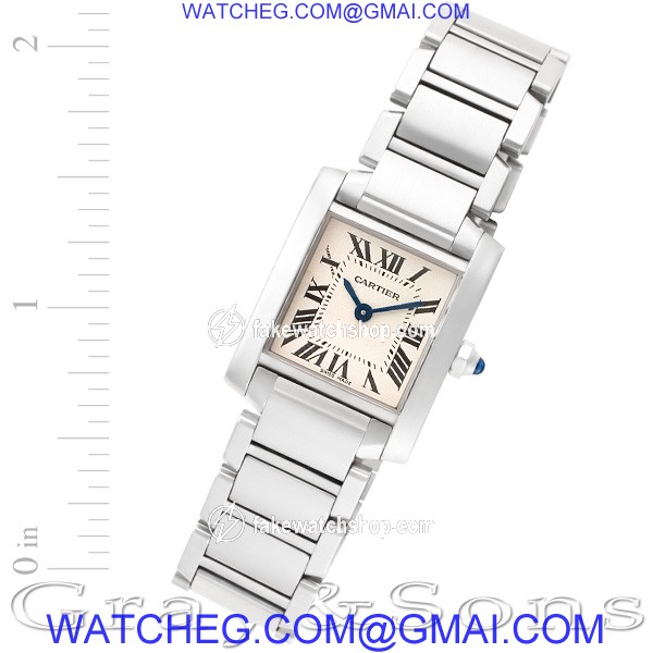 Cartier W51008Q3 Tank Francaise Quartz Female Stainless Steel