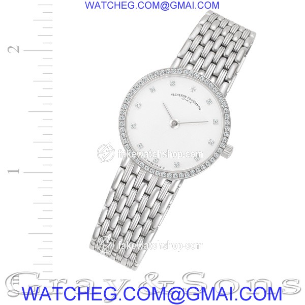 Vacheron Constantin 25693/454G patrimony Quartz Female 18k White Gold