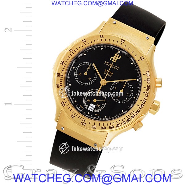 Hublot 1621.3 M D M Quartz Male 18k yellow gold
