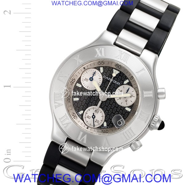 Cartier W10125U2 Chronoscaph 21 Quartz Male Stainless Steel