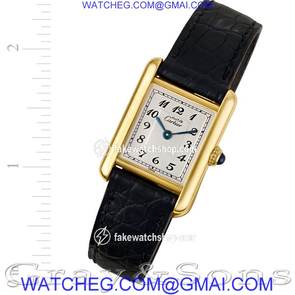 Cartier 45634 Tank Vermeil Quartz Female Vermeil