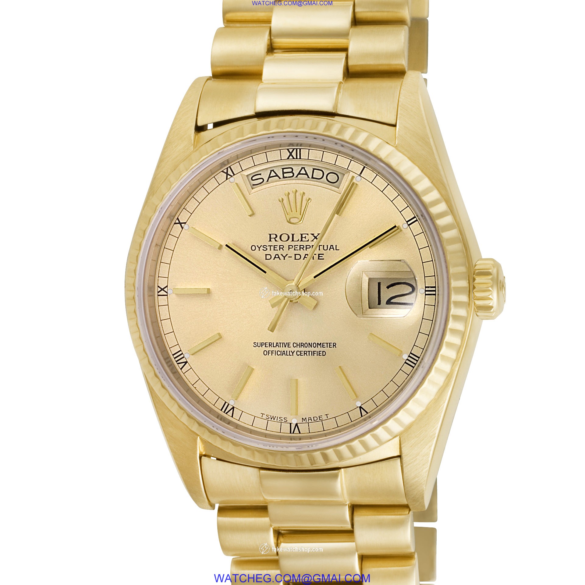 Rolex 18038 Day-Date Automatic Male 18k yellow gold