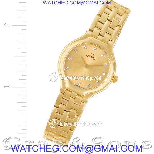 Omega 41601500 De Ville Quartz Female 18k yellow gold