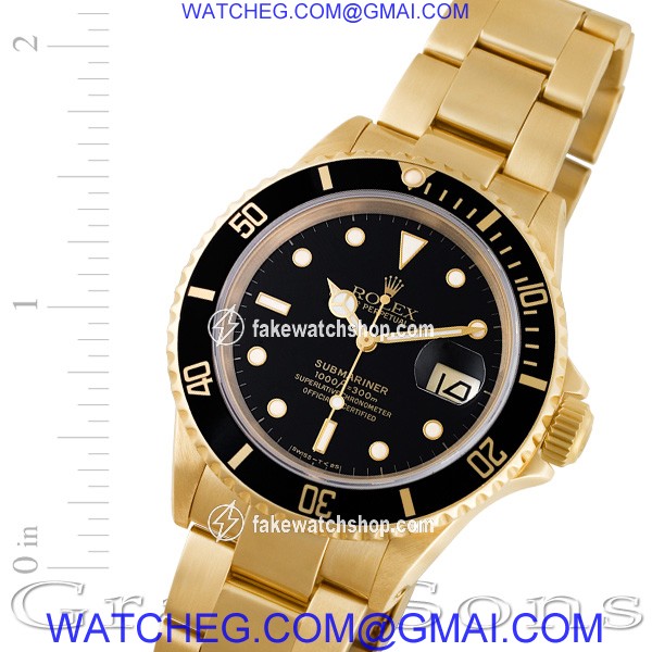 Rolex 16618 Submariner Automatic Male 18k yellow gold