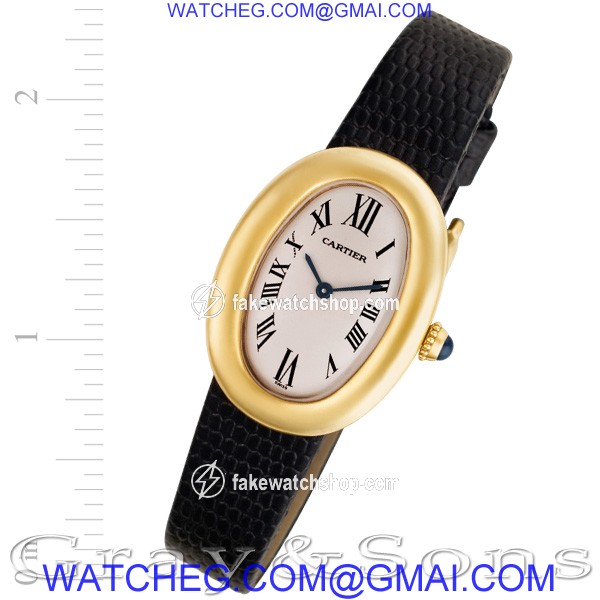 Cartier 1952 Baignoire Quartz Female 18k yellow gold