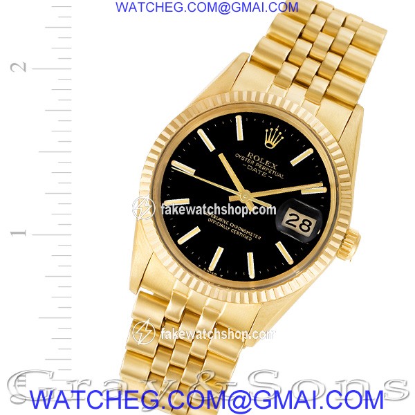 Rolex 1503 Date Automatic Male 14k yellow gold