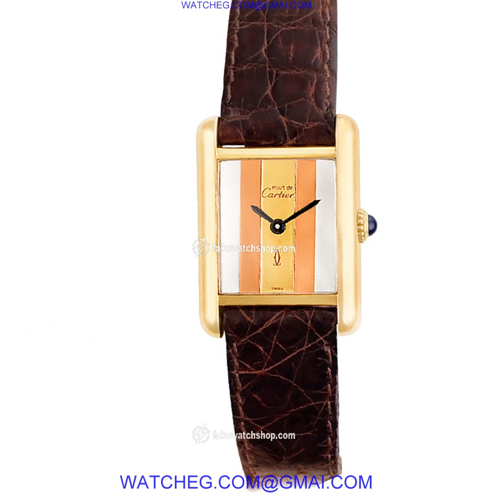 Cartier Cartier 2285 Tank Vermeil Manual Female Vermeil