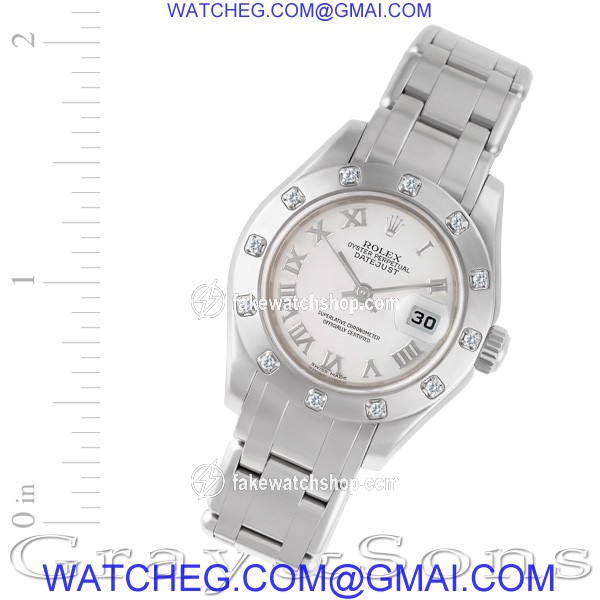 Rolex 80319 Pearlmaster Automatic Female 18k White Gold