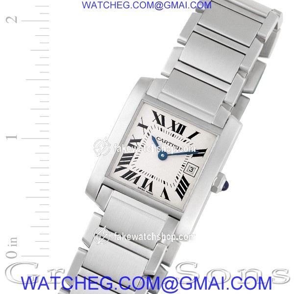Cartier W51011Q3 Tank Francaise Quartz Unisex Stainless Steel
