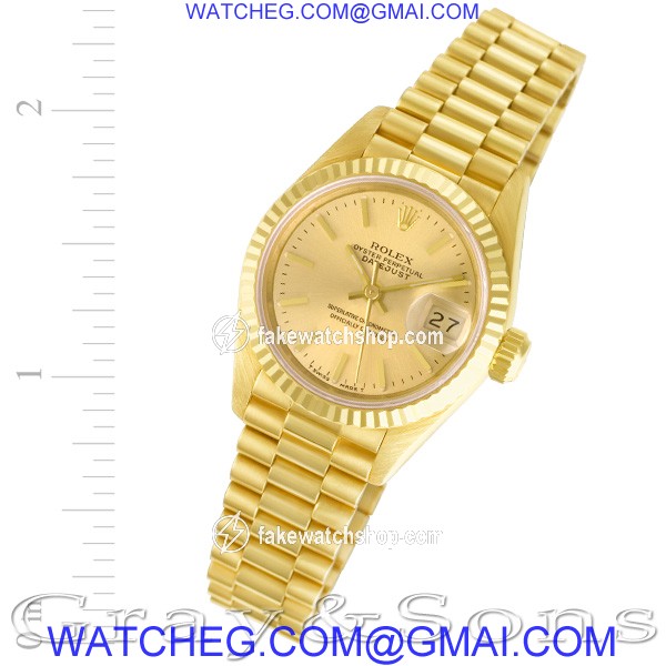 Rolex 69178 Datejust Automatic Female 18k yellow gold