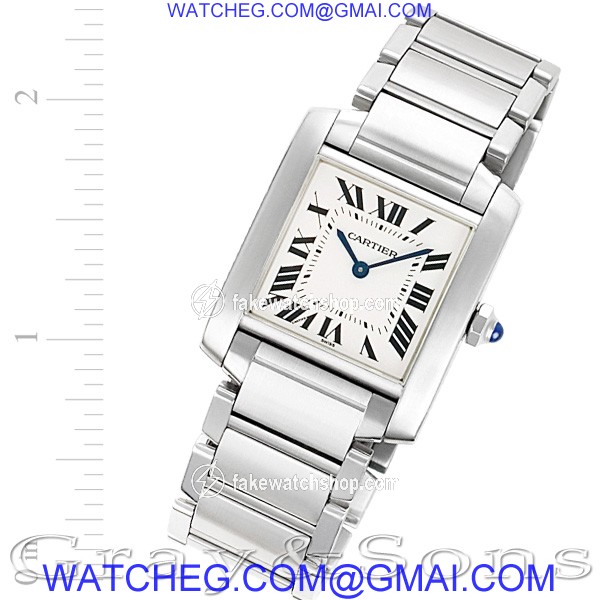 Cartier W51011Q3 Tank Francaise Quartz Unisex Stainless Steel