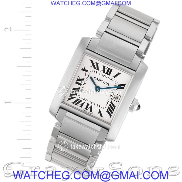 Cartier W51011Q3 Tank Francaise Quartz Unisex Stainless Steel