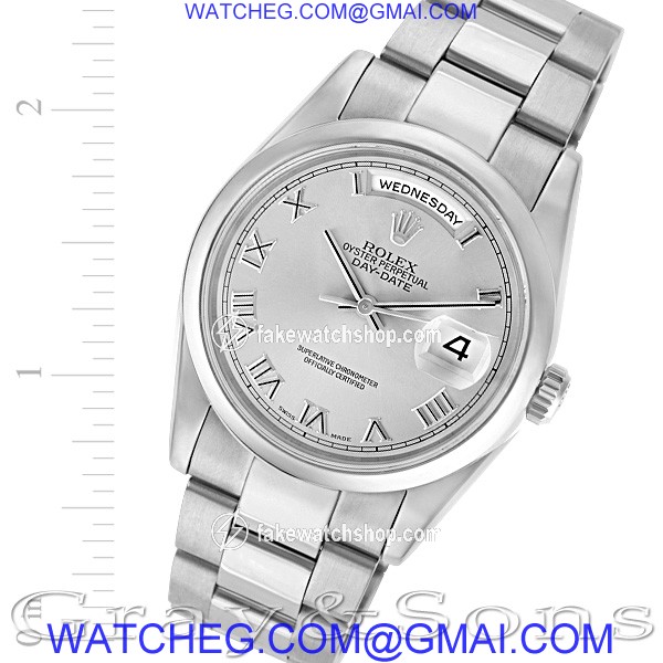 Rolex 118209 Day-Date Automatic Male 18k White Gold