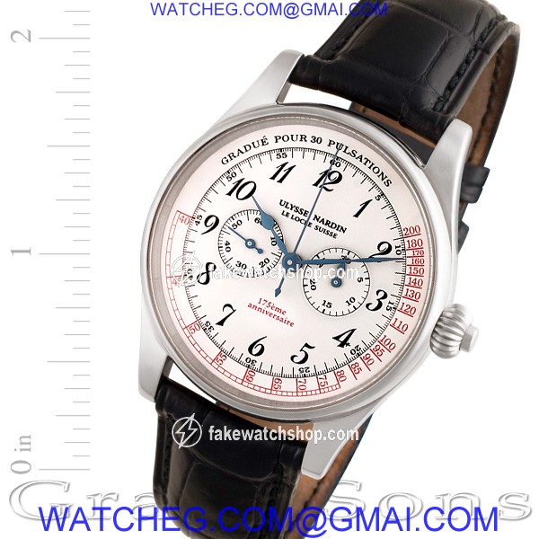Ulysse Nardin 380-22 Pulsations 175th Manual Male 18k White Gold