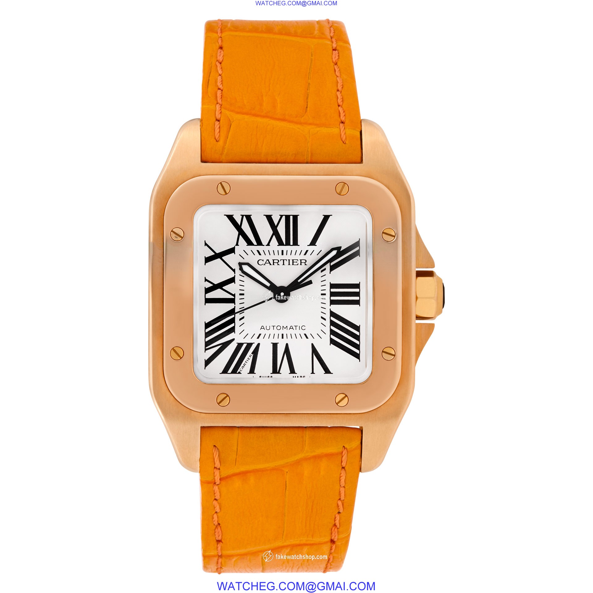Cartier W20108Y1 Santos 100 Automatic Unisex 18k yellow gold