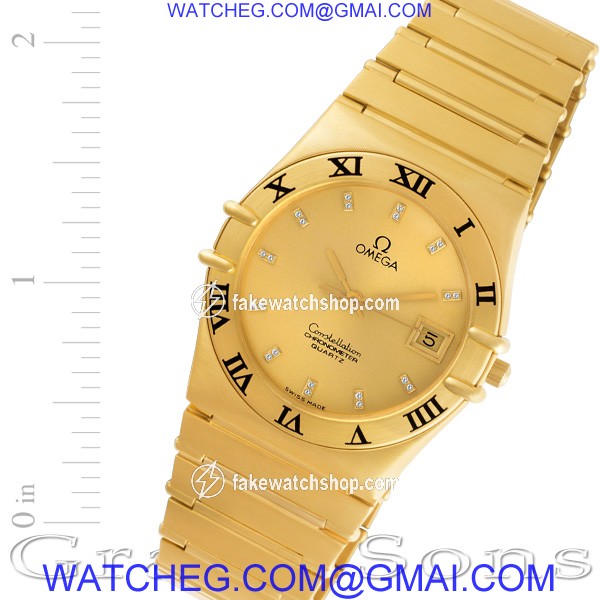 Omega Omega 4253 Constellation Quartz Male 18k Yellow Gold