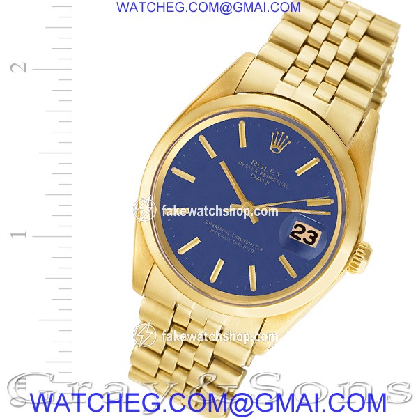 Rolex 1500 Date Automatic Male 14k yellow gold