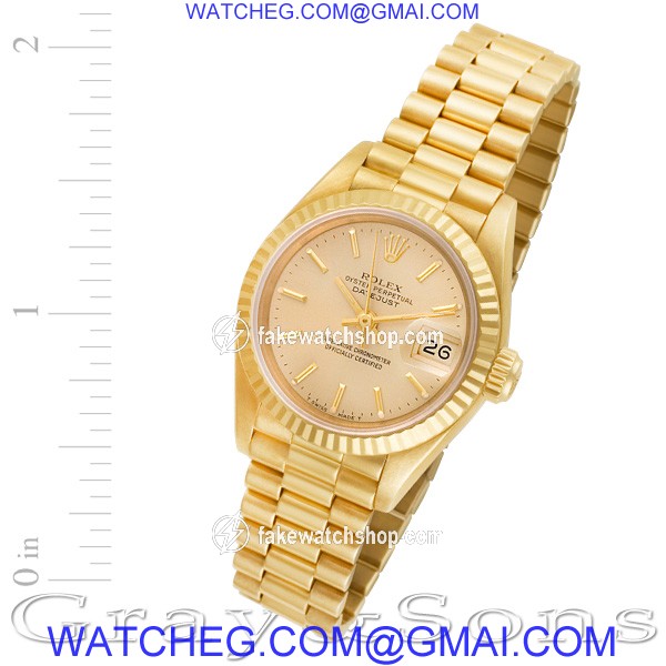 Rolex 69178 Datejust Automatic Female 18k yellow gold